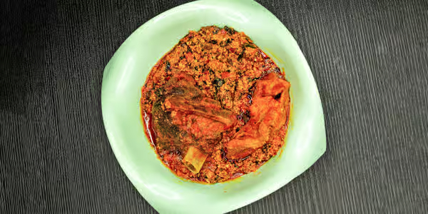 Vegetarian Efo Elegusi without meat from Foodsleeve African Restaurant
