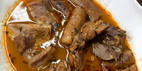 Spicy Nigerian goat pepper soup at Foodsleeve in Essex MD