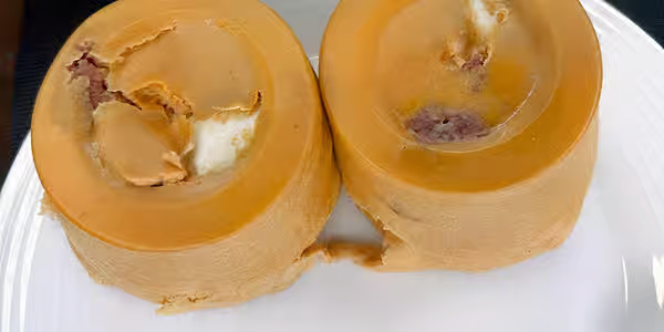 Steamed Nigerian moin moin black-eyed pea pudding from Foodsleeve